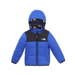 THE NORTH FACE Reversible Perrito Hooded Black & Blue Puffer Jacket Toddler's 4T